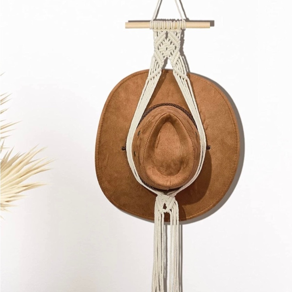 Macrame Hat Holder - Picture 2 of 4